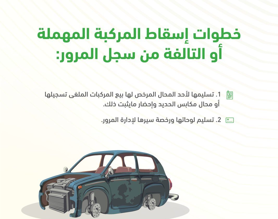 اسقاط المركبات القديمة