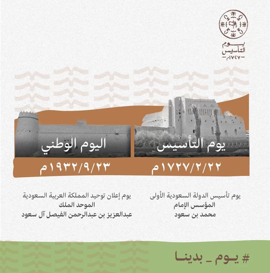 موعد إجازة اليوم الوطني الرسمي في السعودي 1445