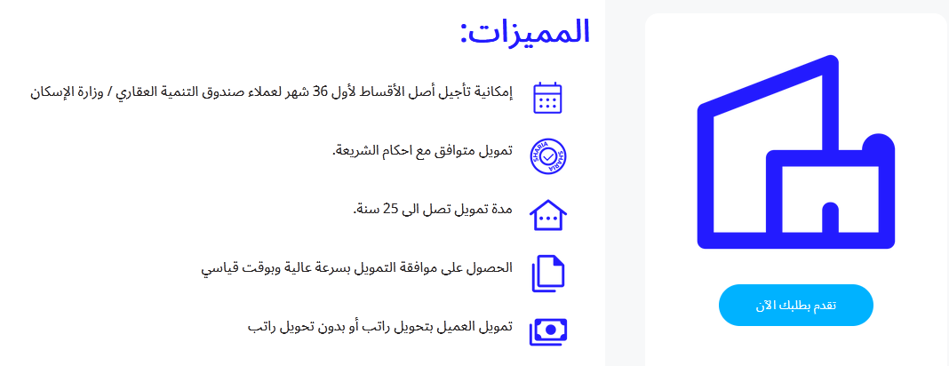 شروط القرض العقاري من بنك الراجحي الوصف