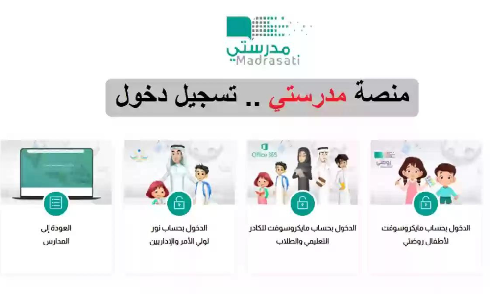منصتي تسجيل دخول