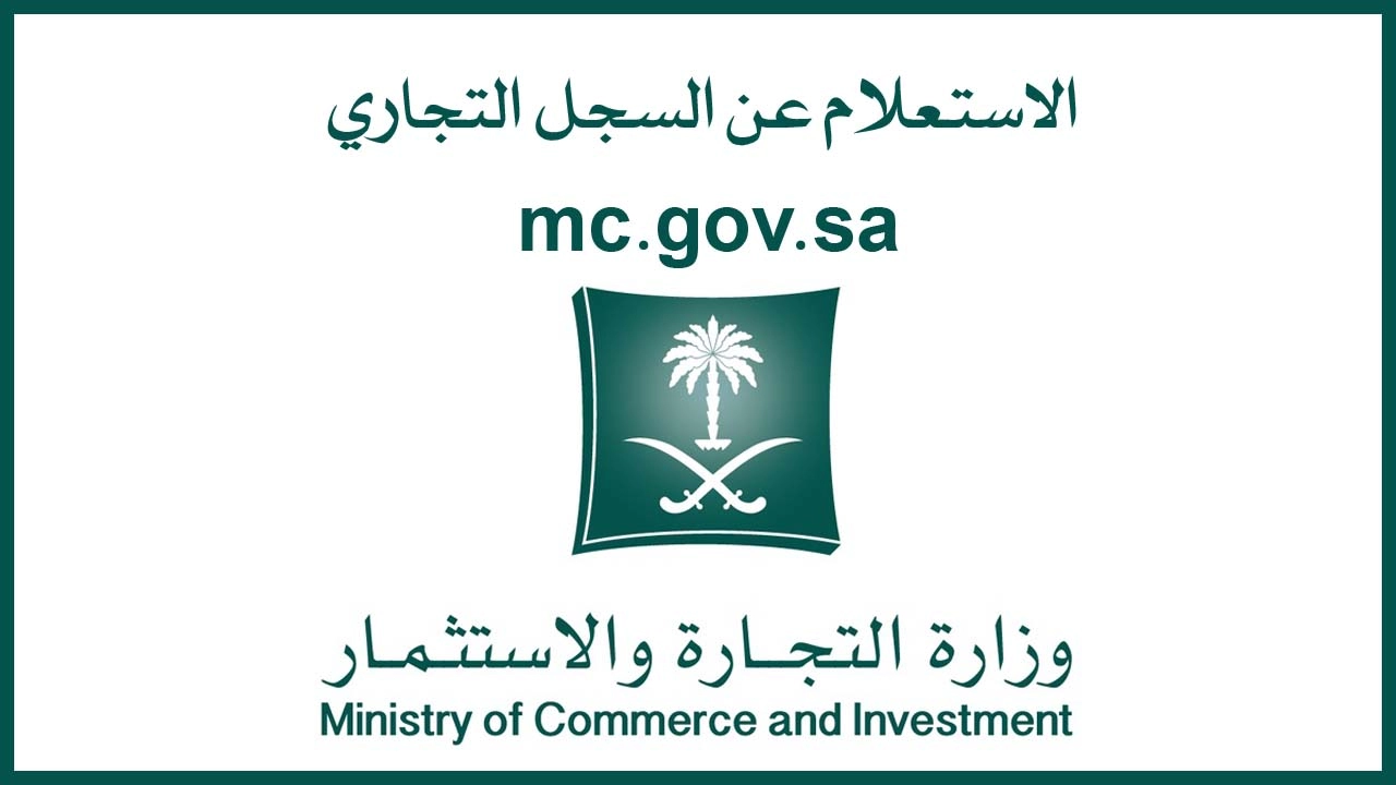 وزارة التجارة السجل التجاري