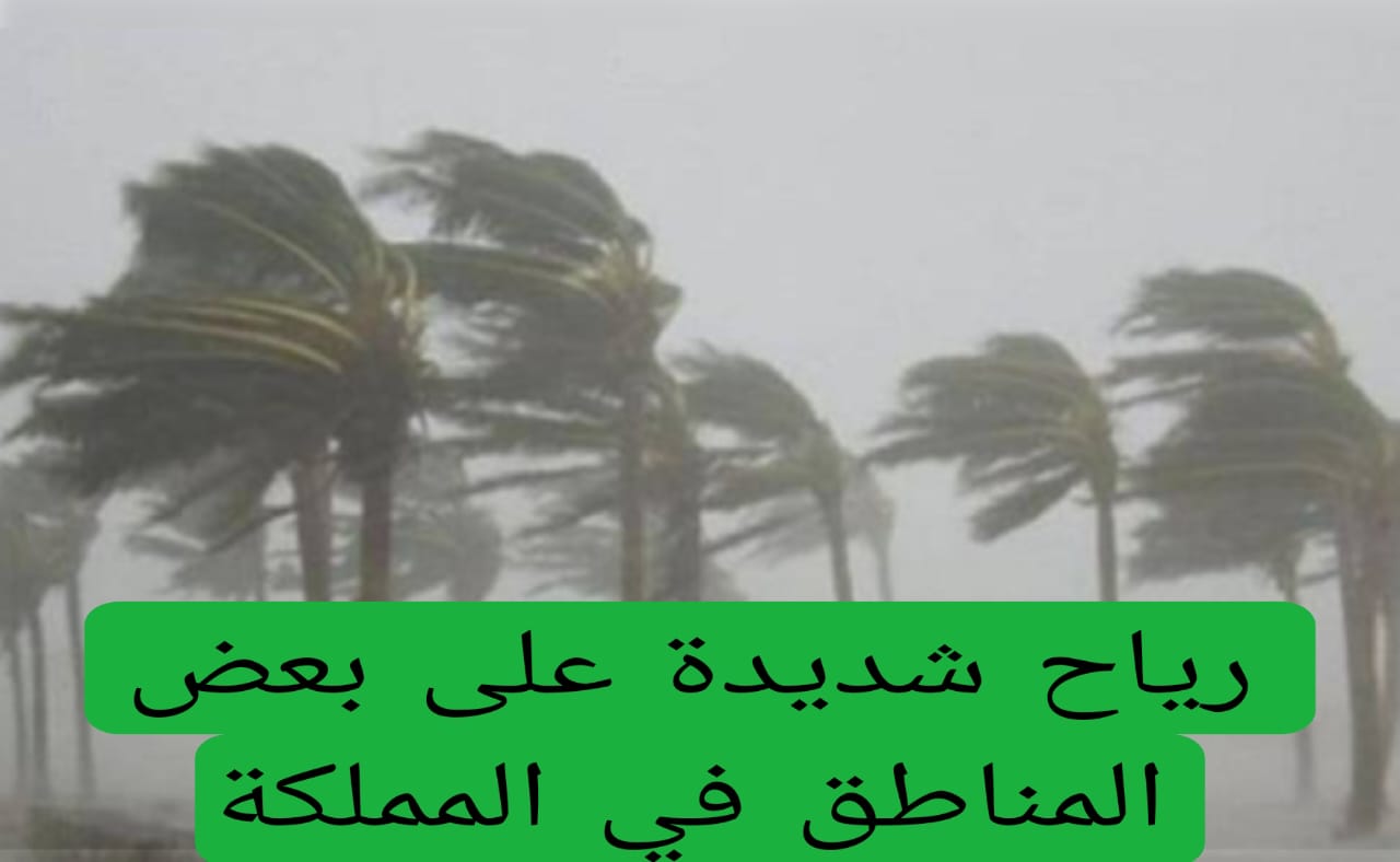 رياح شديدة على بعض المناطق في المملكة