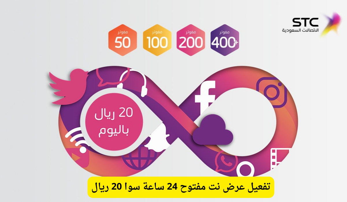 نت مفتوح 24 ساعة سوا 20 ريال