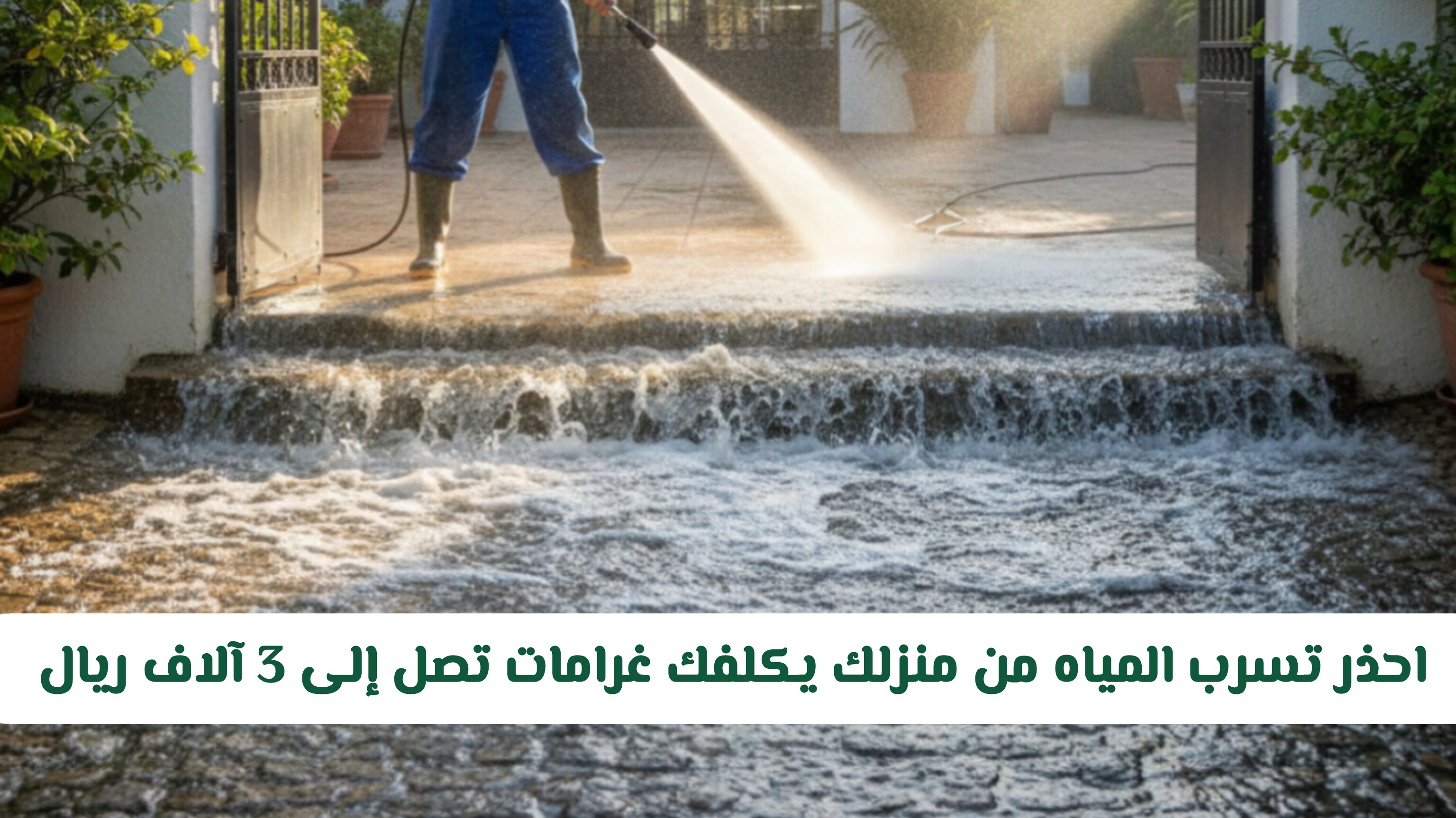 احذر تسرب المياه من منزلك يكلفك غرامات تصل إلى 3 آلاف ريال: وزارة البلديات في السعودية توضح