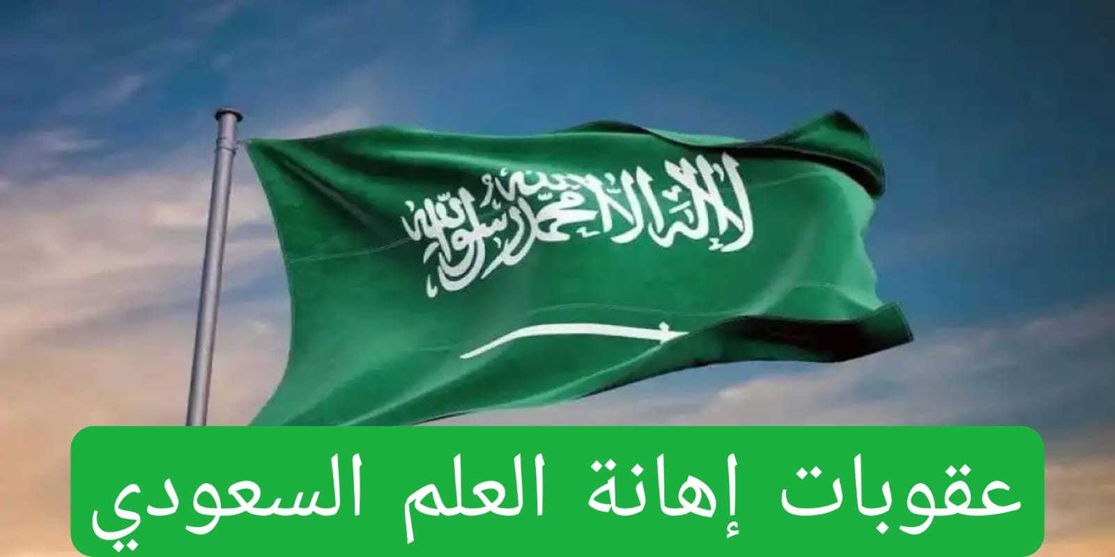 عقوبات إهانة العلم السعودي