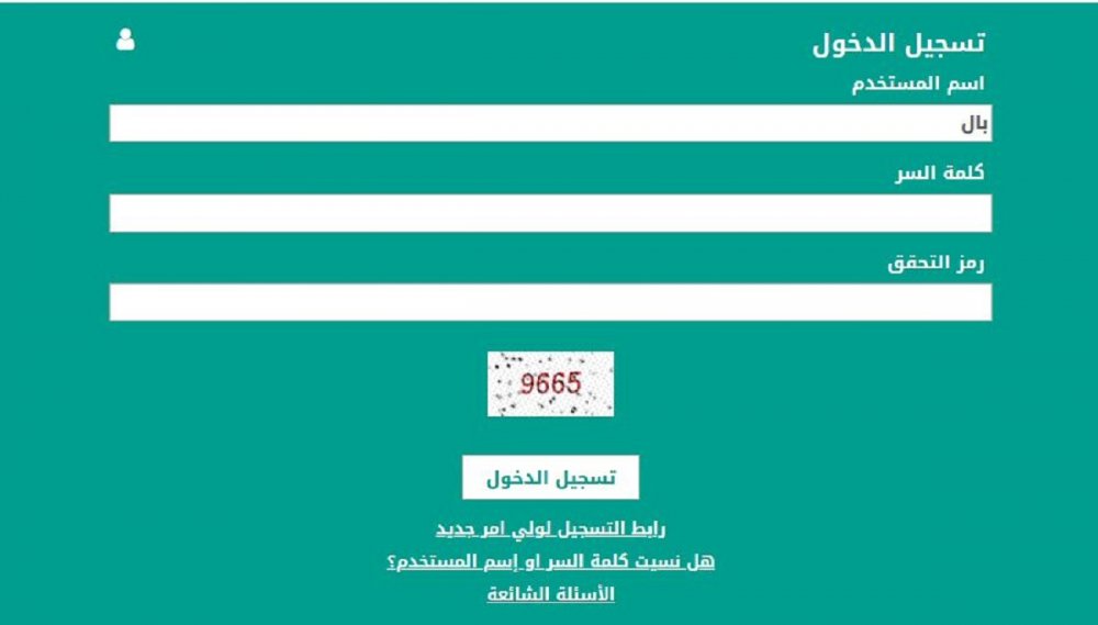 نظام نور برقم الهوية ورمز التحقق