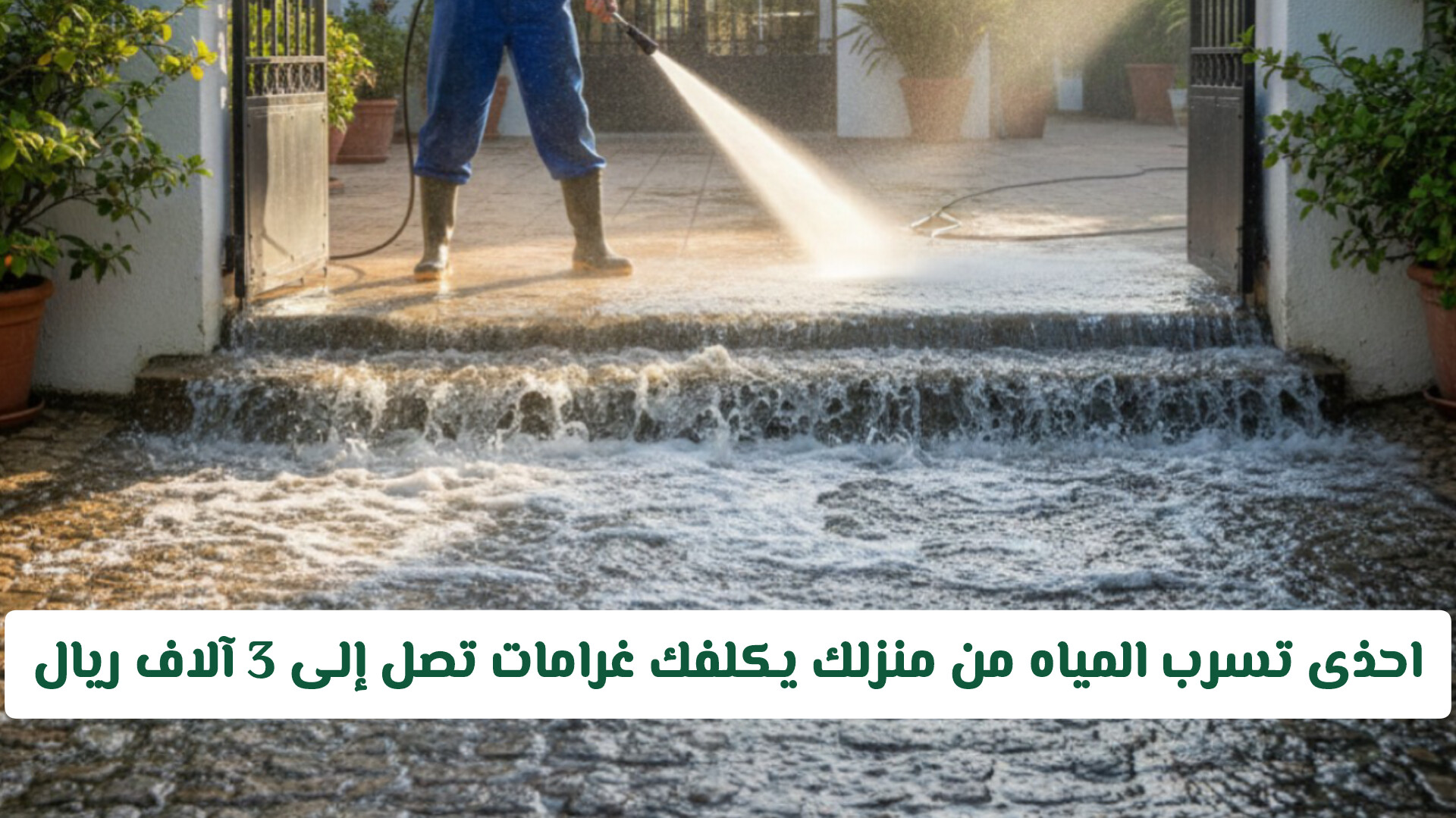 احذى تسرب المياه من منزلك يكلفك غرامات تصل إلى 3 آلاف ريال: وزارة البلديات في السعودية توضح