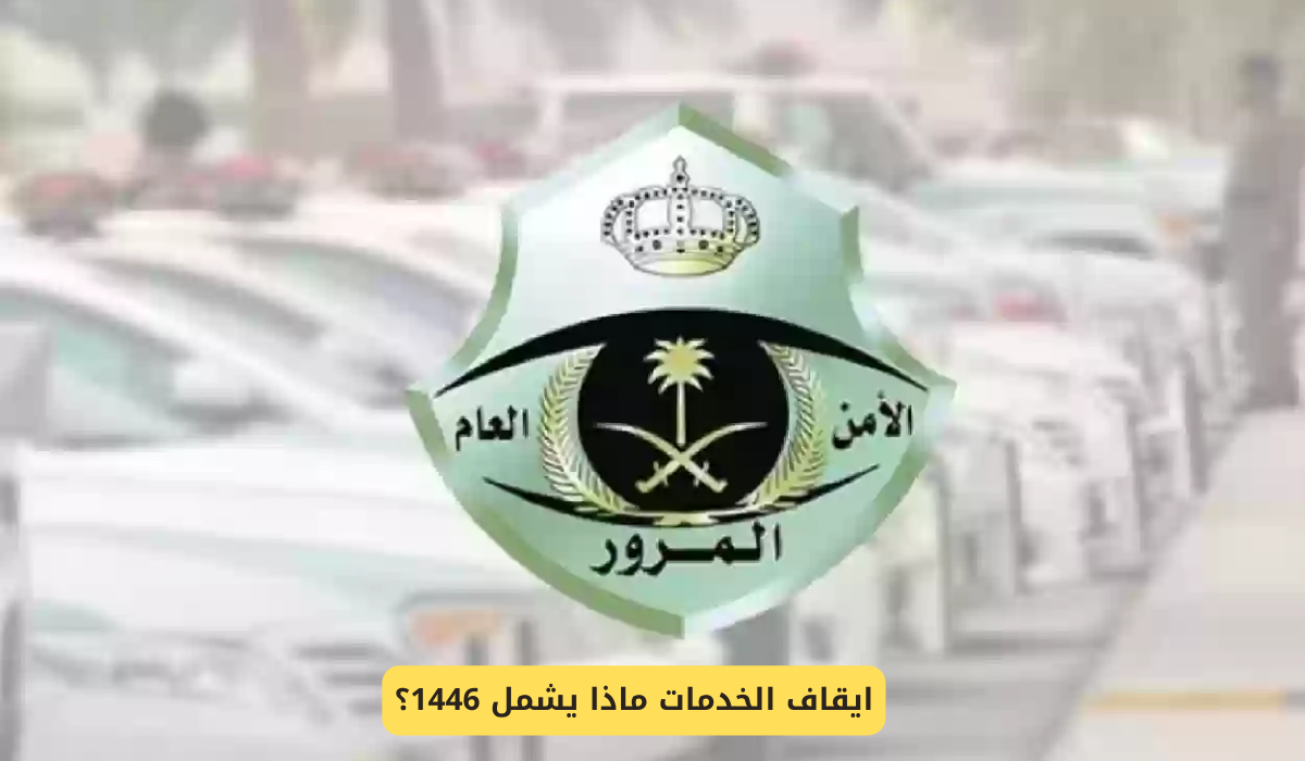 ايقاف الخدمات ماذا يشمل