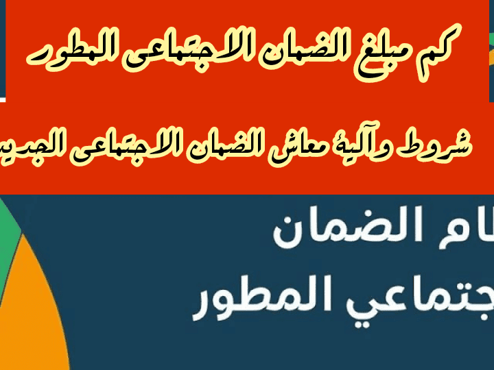 كم معاش الضمان المطور 1445
