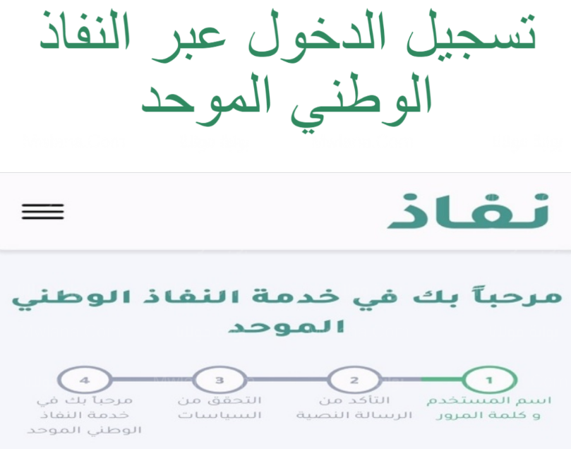 الدخول لحساب المواطن عن طريق نفاذ
