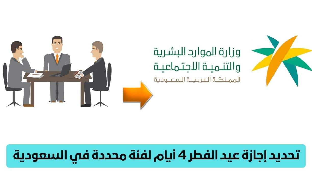 الموارد البشرية تعلن إجازة عيد الفطر المبارك للقطاع الخاص تبدأ بنهاية عمل الإثنين 8 أبريل وهنا عدد ايام الاجازه