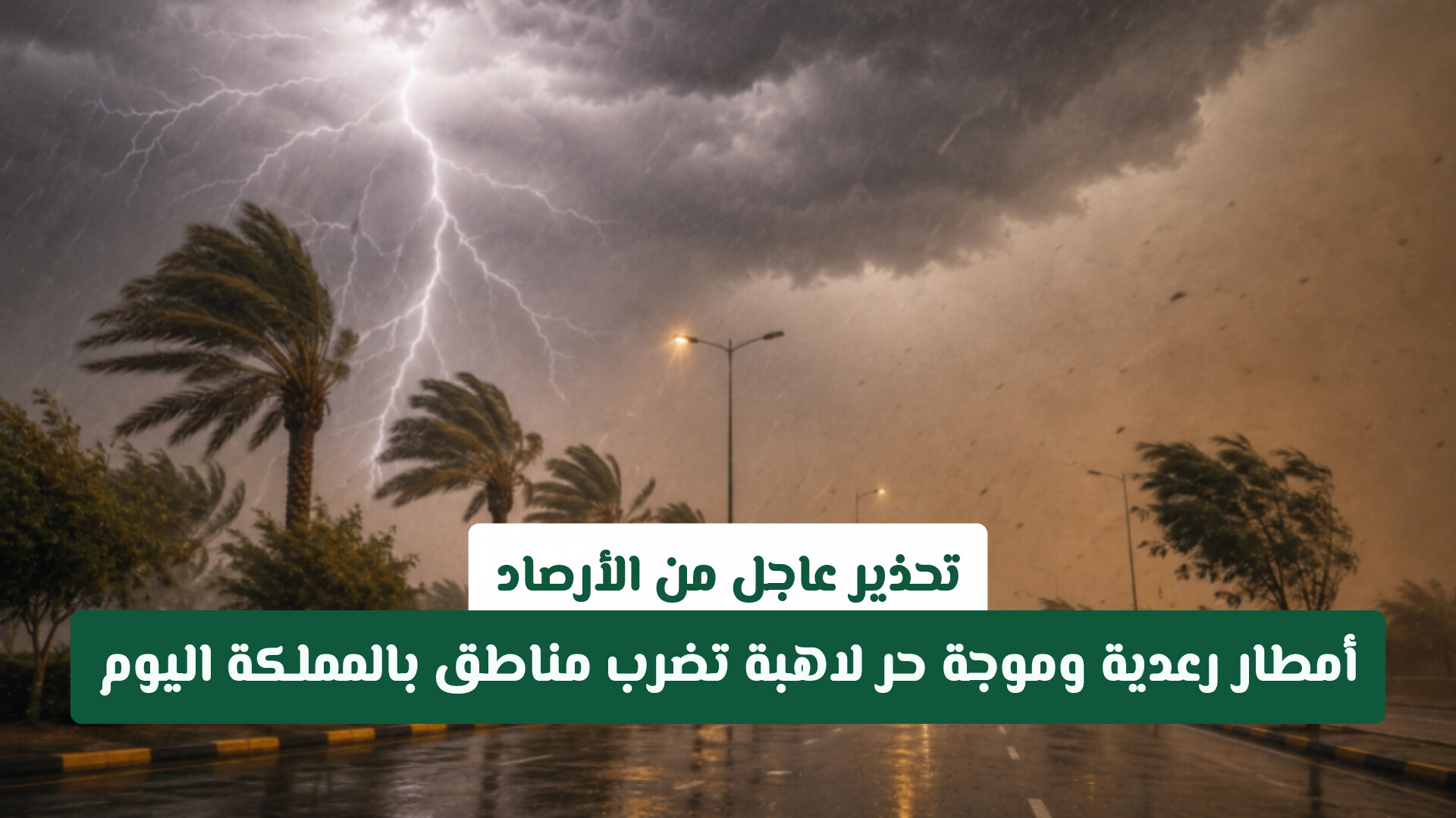 تحذير عاجل من الأرصاد: أمطار رعدية وموجة حر لاهبة تضرب مناطق بالمملكة اليوم
