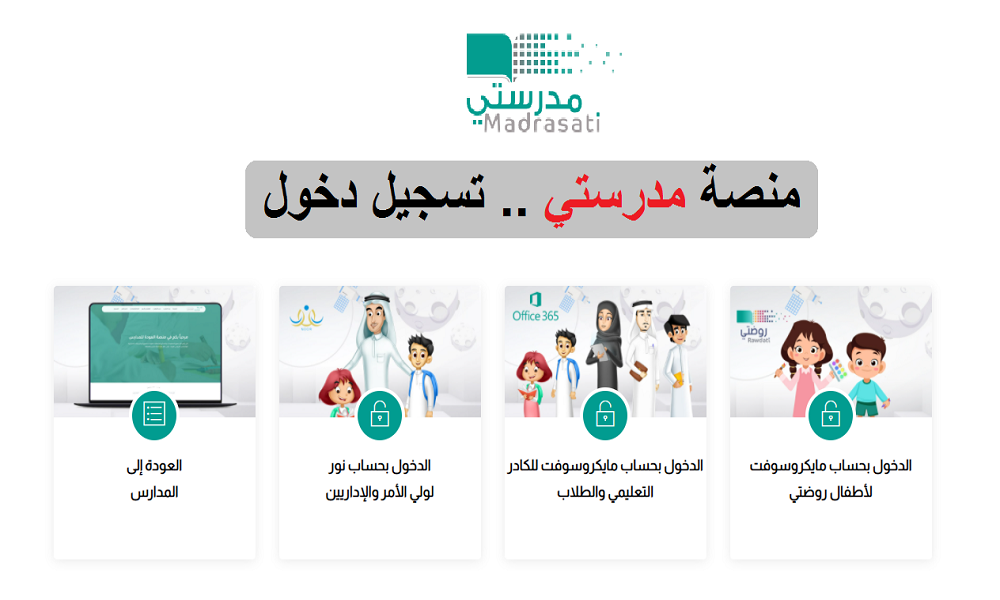 منصتي تسجيل دخول