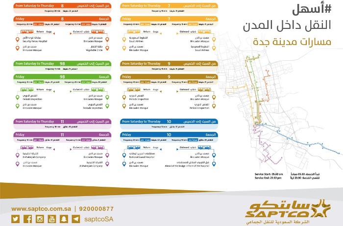 مواعيد رحلات النقل الجماعي سابتكو vip