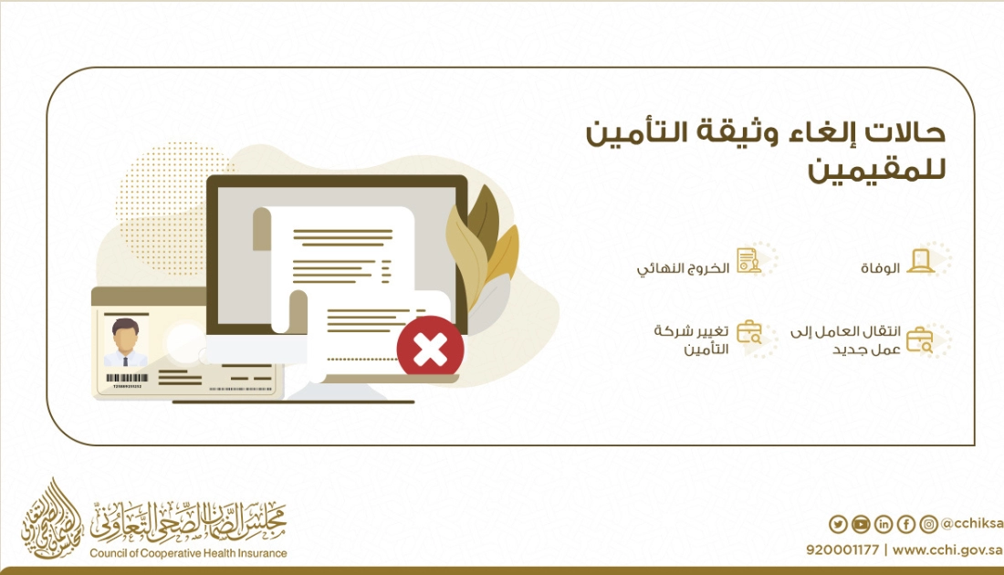 استعلام عن التأمين الصحي للمقيمين