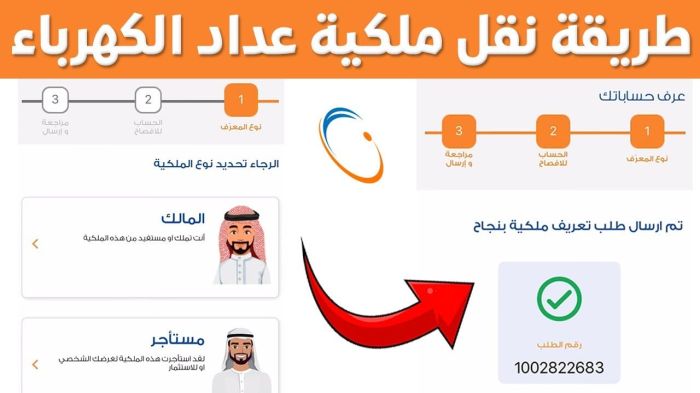 رابط نقل ملكية عداد الكهرباء بالسعودية