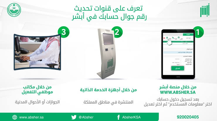 تغير رقم الجوال عبر أبشر الرقمية