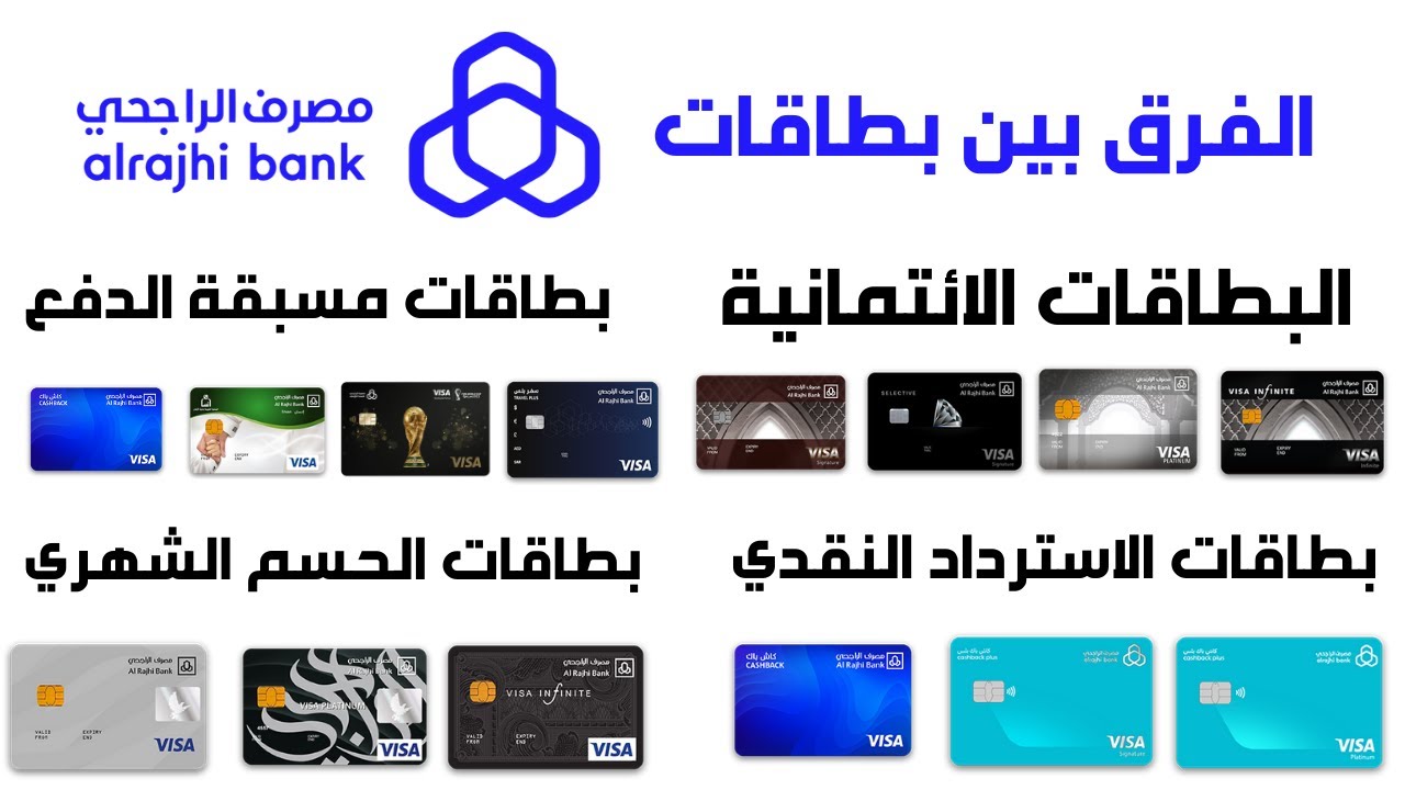 بطاقات الراجحي الائتمانية